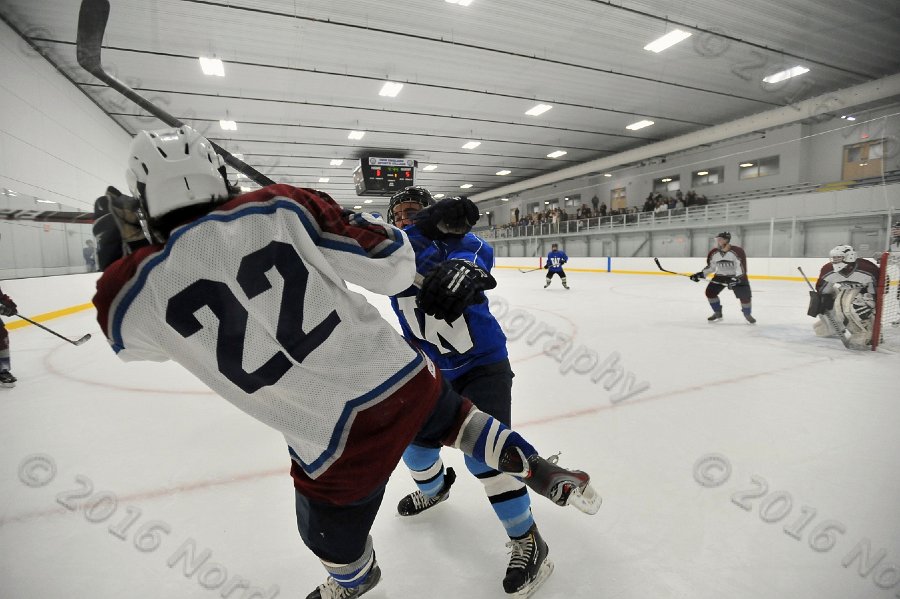 Wheaton College Men\'s Ice Hockey vs Middlesex Community College. - Photo By: KEITH NORDSTROM